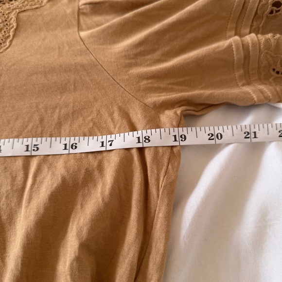 NWT Lauren Ralph Lauren Lace-Trim Jersey Peplum Top M - Picture 11 of 13